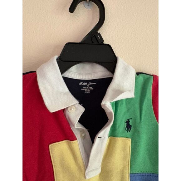 VTG Ralph Lauren Color Block Romper - Picture 2 of 4